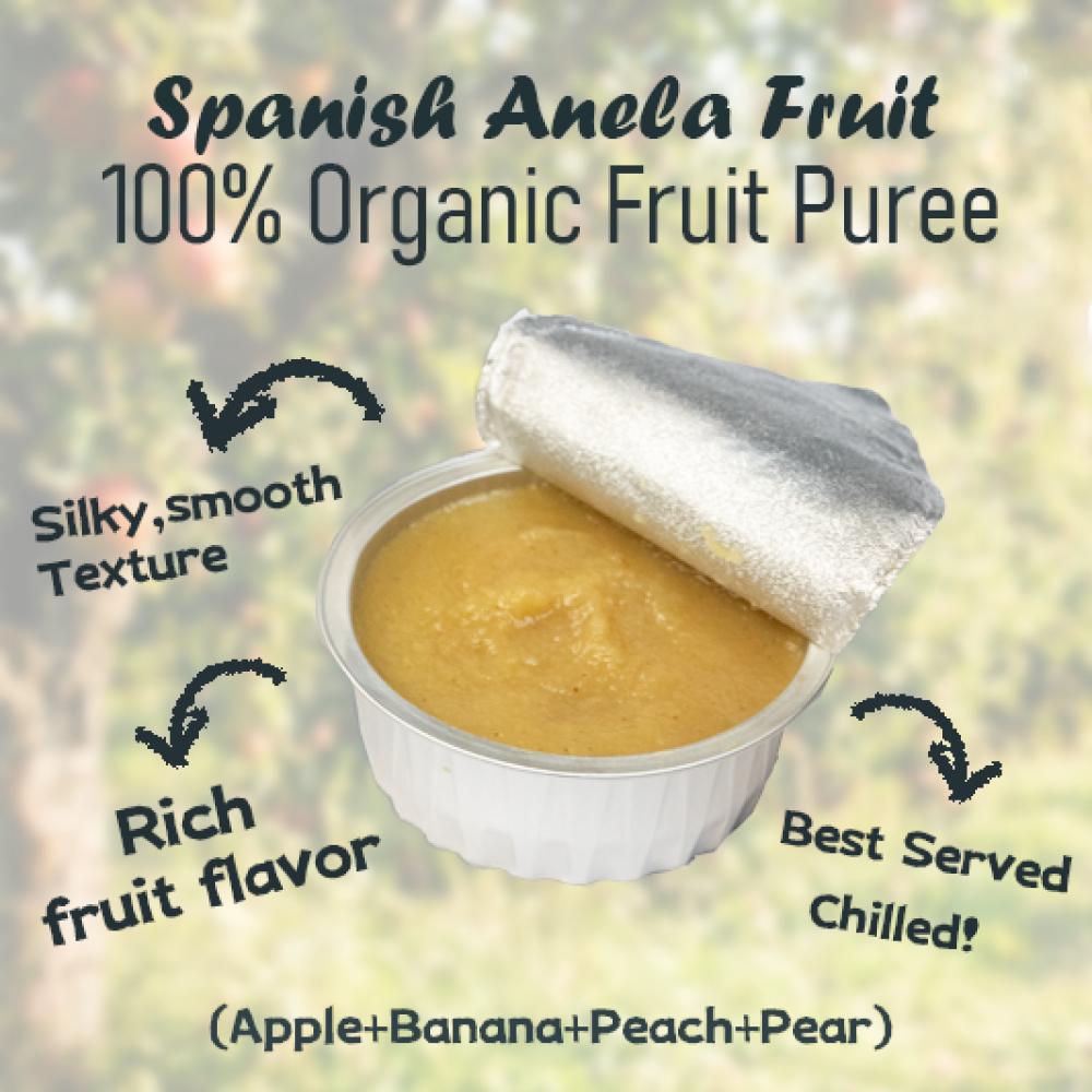 【Imported from Spain】Anela 100% Fruit Puree (Apple+Banana+peach+pear) 