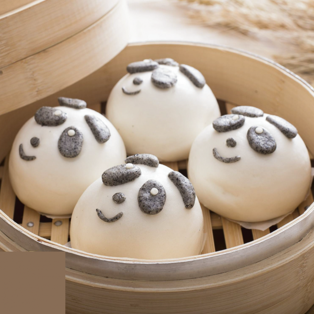 熊貓包 (芝麻餡) Panda-shaped Dumplings (Sesame Flavour)
