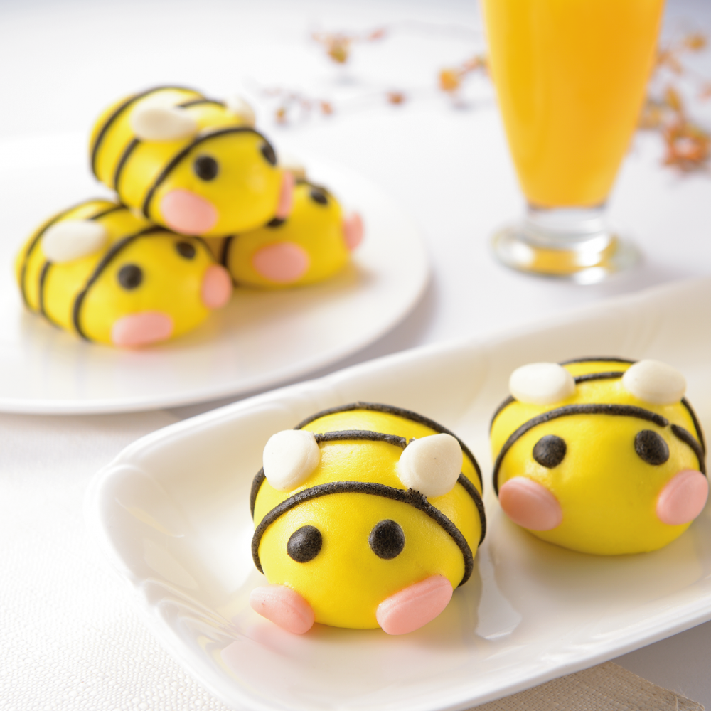 小蜜蜂包 (奶黃餡) Bee-shaped Dumplings (Custard Flavour)