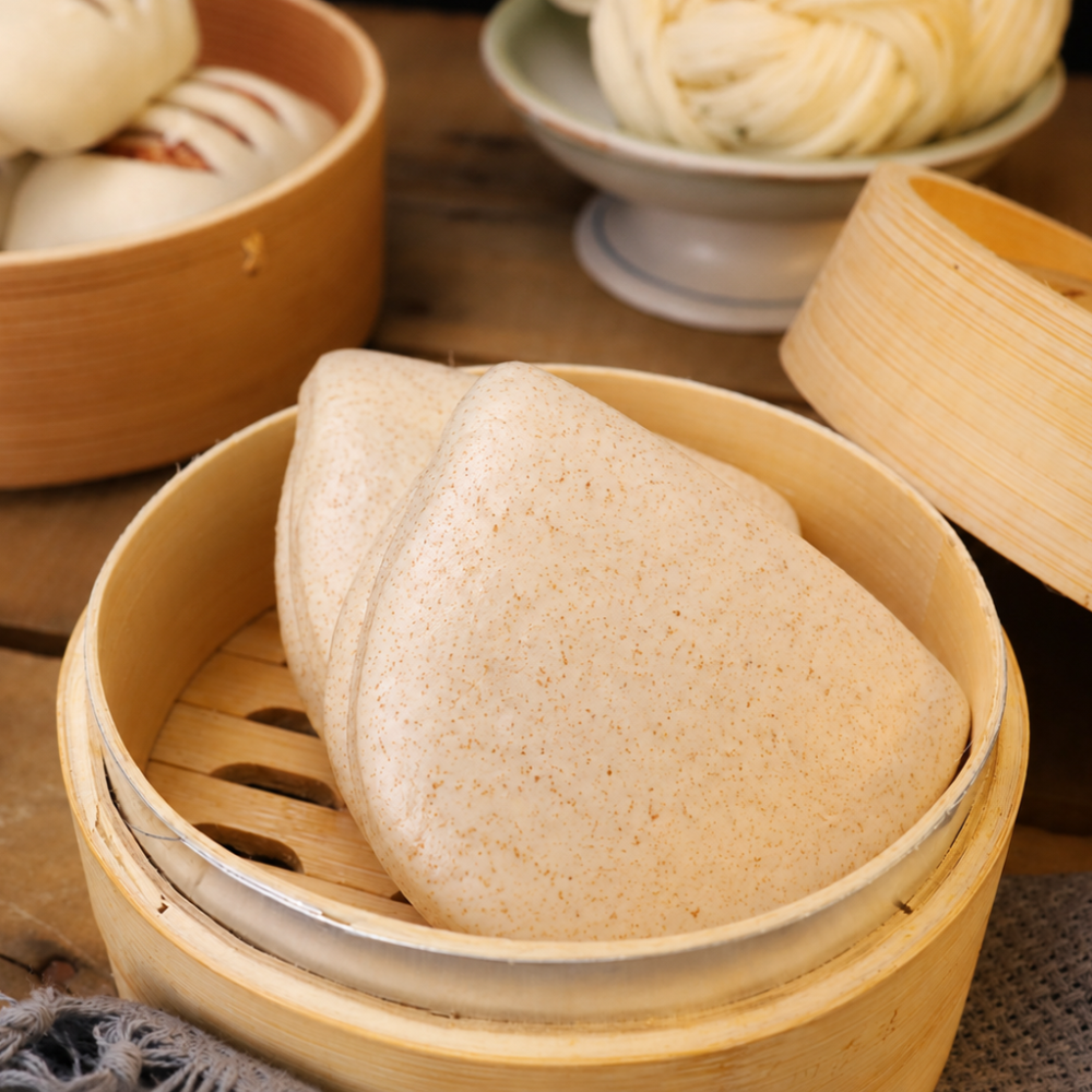 Steamed Wheat Bun Gua Bao 60g (Taiwanese Hamburger) 